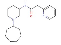 N-(1-cycloheptyl-3-piperidinyl)-2-(2-pyridinyl)acetamide