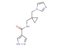 N-{[1-(1H-imidazol-1-ylmethyl)cyclopropyl]methyl}-1H-pyrazole-4-carboxamide