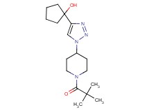 1-{1-[1-(2,2-dimethylpropanoyl)piperidin-4-yl]-1H-1,2,3-triazol-4-yl}cyclopentanol