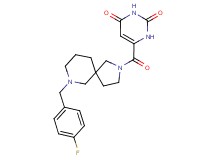 6-{[7-(4-fluorobenzyl)-2,7-diazaspiro[4.5]dec-2-yl]carbonyl}-2,4(1H,3H)-pyrimidinedione