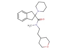 N-methyl-2-(1-piperidinyl)-N-[2-(tetrahydro-2H-pyran-4-yl)ethyl]-2-indanecarboxamide