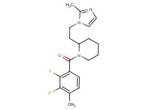1-(2,3-difluoro-4-methylbenzoyl)-2-[2-(2-methyl-1H-imidazol-1-yl)ethyl]piperidine