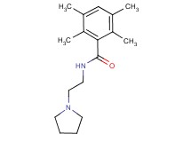 2,3,5,6-tetramethyl-N-(2-pyrrolidin-1-ylethyl)benzamide