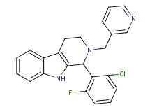 1-(2-chloro-6-fluorophenyl)-2-(3-pyridinylmethyl)-2,3,4,9-tetrahydro-1H-beta-carboline