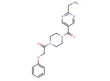2-ethyl-5-{[4-(phenoxyacetyl)-1-piperazinyl]carbonyl}pyrimidine