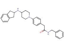 N-benzyl-2-{4-[4-(2,3-dihydro-1H-inden-2-ylamino)-1-piperidinyl]phenyl}acetamide