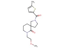 7-(2-methoxyethyl)-2-[(5-methyl-2-thienyl)carbonyl]-2,7-diazaspiro[4.5]decan-6-one