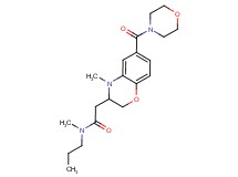 N-methyl-2-[4-methyl-6-(morpholin-4-ylcarbonyl)-3,4-dihydro-2H-1,4-benzoxazin-3-yl]-N-propylacetamide