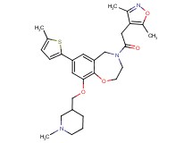 4-[(3,5-dimethyl-4-isoxazolyl)acetyl]-9-[(1-methyl-3-piperidinyl)methoxy]-7-(5-methyl-2-thienyl)-2,3,4,5-tetrahydro-1,4-benzoxazepine