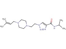 N-isopropyl-1-{2-[4-(3-methyl-2-buten-1-yl)-1-piperazinyl]ethyl}-1H-1,2,3-triazole-4-carboxamide