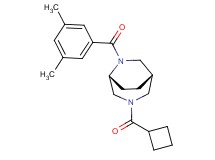 (1S*,5R*)-3-(cyclobutylcarbonyl)-6-(3,5-dimethylbenzoyl)-3,6-diazabicyclo[3.2.2]nonane