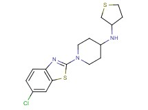 1-(6-chloro-1,3-benzothiazol-2-yl)-N-(tetrahydro-3-thienyl)piperidin-4-amine