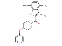 3,4,7-trimethyl-2-{[4-(4-pyridinyloxy)-1-piperidinyl]carbonyl}-1H-indole