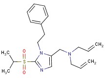 N-allyl-N-{[2-(isopropylsulfonyl)-1-(2-phenylethyl)-1H-imidazol-5-yl]methyl}-2-propen-1-amine