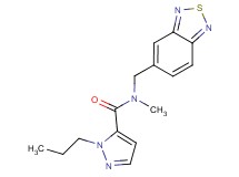 N-(2,1,3-benzothiadiazol-5-ylmethyl)-N-methyl-1-propyl-1H-pyrazole-5-carboxamide