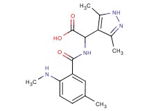 (3,5-dimethyl-1H-pyrazol-4-yl){[5-methyl-2-(methylamino)benzoyl]amino}acetic acid