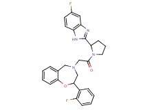 4-{2-[2-(5-fluoro-1H-benzimidazol-2-yl)-1-pyrrolidinyl]-2-oxoethyl}-2-(2-fluorophenyl)-2,3,4,5-tetrahydro-1,4-benzoxazepine