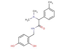 N-(2,4-dihydroxybenzyl)-2-(dimethylamino)-2-(3-methylphenyl)acetamide