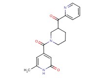 6-methyl-4-{[3-(pyridin-2-ylcarbonyl)piperidin-1-yl]carbonyl}pyridin-2(1H)-one
