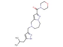 5-[(5-isobutyl-1H-pyrazol-3-yl)methyl]-2-(morpholin-4-ylcarbonyl)-5,6,7,8-tetrahydro-4H-pyrazolo[1,5-a][1,4]diazepine