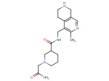 1-(2-amino-2-oxoethyl)-N-[(3-methyl-5,6,7,8-tetrahydro-2,7-naphthyridin-4-yl)methyl]-3-piperidinecarboxamide dihydrochloride