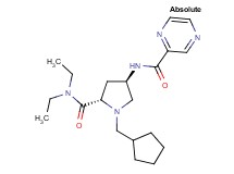 N-{(3R,5S)-1-(cyclopentylmethyl)-5-[(diethylamino)carbonyl]pyrrolidin-3-yl}pyrazine-2-carboxamide