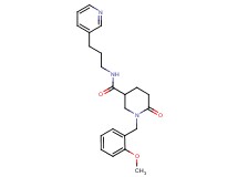 1-(2-methoxybenzyl)-6-oxo-N-[3-(3-pyridinyl)propyl]-3-piperidinecarboxamide