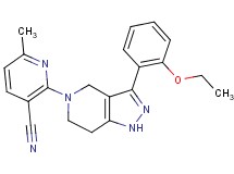 2-[3-(2-ethoxyphenyl)-1,4,6,7-tetrahydro-5H-pyrazolo[4,3-c]pyridin-5-yl]-6-methylnicotinonitrile