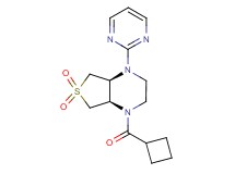 (4aS*,7aR*)-1-(cyclobutylcarbonyl)-4-pyrimidin-2-yloctahydrothieno[3,4-b]pyrazine 6,6-dioxide