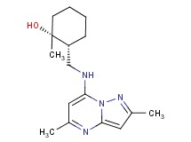 (1R*,2R*)-2-{[(2,5-dimethylpyrazolo[1,5-a]pyrimidin-7-yl)amino]methyl}-1-methylcyclohexanol