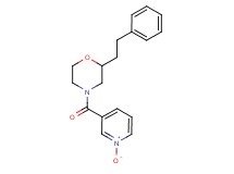 4-[(1-oxido-3-pyridinyl)carbonyl]-2-(2-phenylethyl)morpholine