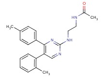 N-(2-{[5-(2-methylphenyl)-4-(4-methylphenyl)pyrimidin-2-yl]amino}ethyl)acetamide