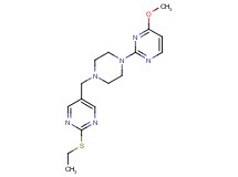 2-(4-{[2-(ethylthio)pyrimidin-5-yl]methyl}piperazin-1-yl)-4-methoxypyrimidine