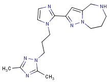 2-{1-[3-(3,5-dimethyl-1H-1,2,4-triazol-1-yl)propyl]-1H-imidazol-2-yl}-5,6,7,8-tetrahydro-4H-pyrazolo[1,5-a][1,4]diazepine dihydrochloride