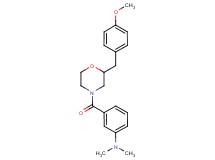 (3-{[2-(4-methoxybenzyl)-4-morpholinyl]carbonyl}phenyl)dimethylamine
