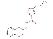 N-(3,4-dihydro-2H-chromen-3-ylmethyl)-5-propylisoxazole-3-carboxamide