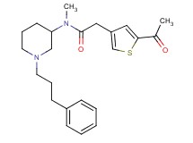 2-(5-acetyl-3-thienyl)-N-methyl-N-[1-(3-phenylpropyl)-3-piperidinyl]acetamide
