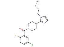 4-(1-butyl-1H-imidazol-2-yl)-1-(5-chloro-2-fluorobenzoyl)piperidine