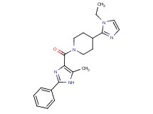 4-(1-ethyl-1H-imidazol-2-yl)-1-[(5-methyl-2-phenyl-1H-imidazol-4-yl)carbonyl]piperidine