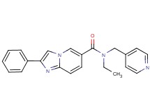 N-ethyl-2-phenyl-N-(pyridin-4-ylmethyl)imidazo[1,2-a]pyridine-6-carboxamide