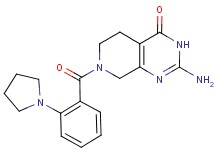 2-amino-7-(2-pyrrolidin-1-ylbenzoyl)-5,6,7,8-tetrahydropyrido[3,4-d]pyrimidin-4(3H)-one
