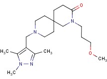 2-(3-methoxypropyl)-9-[(1,3,5-trimethyl-1H-pyrazol-4-yl)methyl]-2,9-diazaspiro[5.5]undecan-3-one