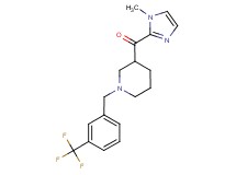 (1-methyl-1H-imidazol-2-yl){1-[3-(trifluoromethyl)benzyl]-3-piperidinyl}methanone