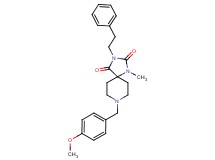 8-(4-methoxybenzyl)-1-methyl-3-(2-phenylethyl)-1,3,8-triazaspiro[4.5]decane-2,4-dione