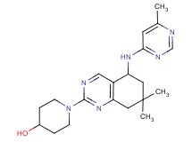 1-{7,7-dimethyl-5-[(6-methylpyrimidin-4-yl)amino]-5,6,7,8-tetrahydroquinazolin-2-yl}piperidin-4-ol