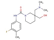 3-[(dimethylamino)methyl]-N-(3-fluoro-4-methylphenyl)-3-(hydroxymethyl)piperidine-1-carboxamide