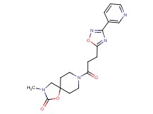 3-methyl-8-[3-(3-pyridin-3-yl-1,2,4-oxadiazol-5-yl)propanoyl]-1-oxa-3,8-diazaspiro[4.5]decan-2-one