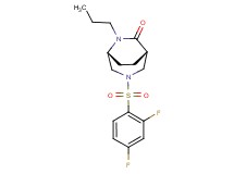 (1S*,5R*)-3-[(2,4-difluorophenyl)sulfonyl]-6-propyl-3,6-diazabicyclo[3.2.2]nonan-7-one