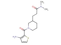 3-{1-[(3-amino-2-thienyl)carbonyl]-3-piperidinyl}-N,N-dimethylpropanamide