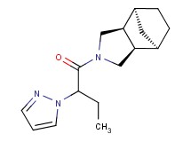 (1R*,2R*,6S*,7S*)-4-[2-(1H-pyrazol-1-yl)butanoyl]-4-azatricyclo[5.2.1.0~2,6~]decane